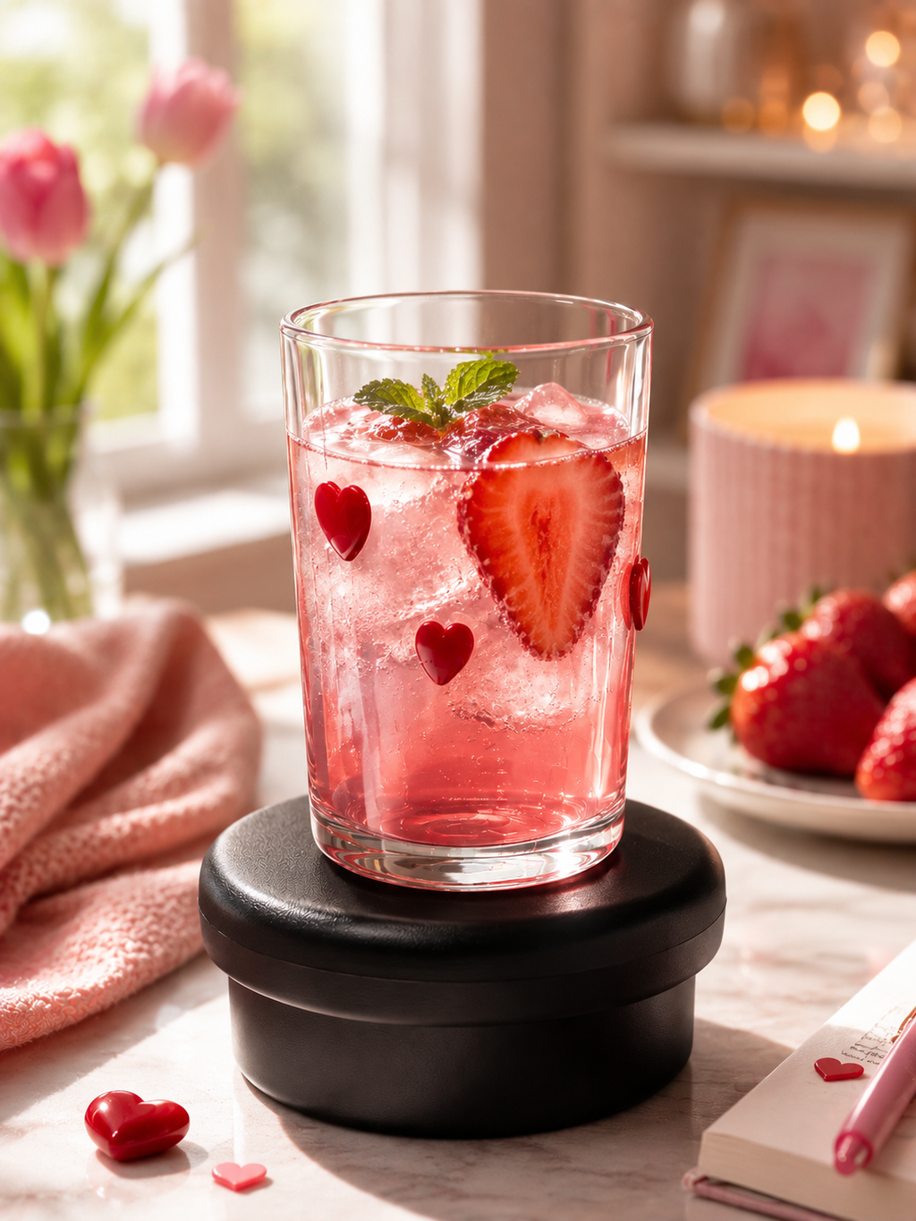 Sweetheart Sips Glass Cup