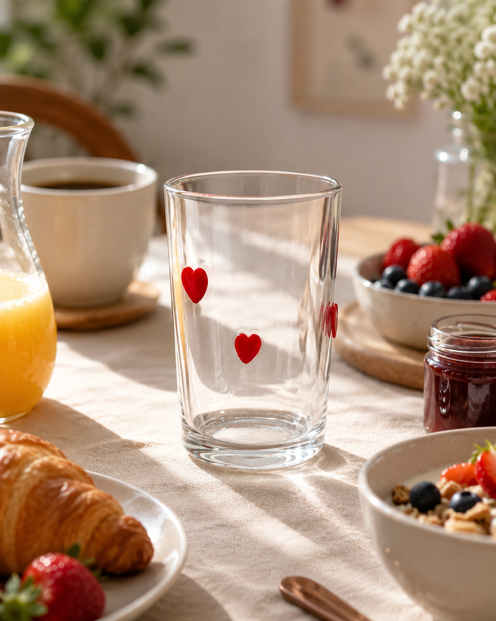 Sweetheart Sips Glass Cup